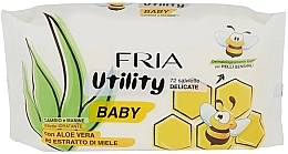 Парфумерія, косметика Дитячі вологі серветки - Fria Baby Utility Delicate Wipes