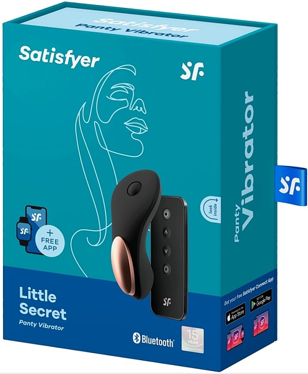 Смарт-вибратор в трусики с пультом д/у, черный - Satisfyer Little Secret Panty Vibrator — фото N2