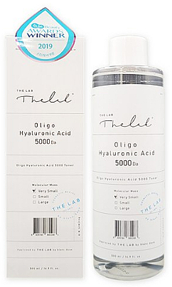 Увлажняющий, восстанавливающий тонер для лица - The Lab Oligo Hyaluronic Acid 5000 Toner — фото N3