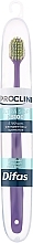 Парфумерія, косметика Зубна щітка "Ultra Soft" 512063, фіолетова із салатовою щетиною, в кейсі - Difas Pro-Clinic 5100