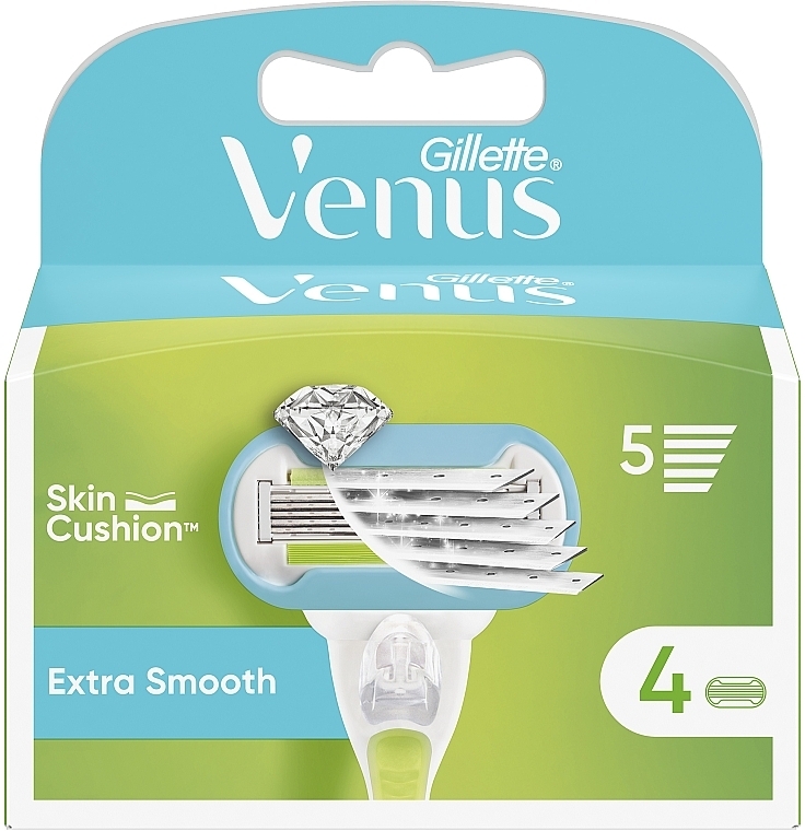 Сменные кассеты для бритья, 4 шт. - Gillette Venus Extra Smooth Embrace — фото N2
