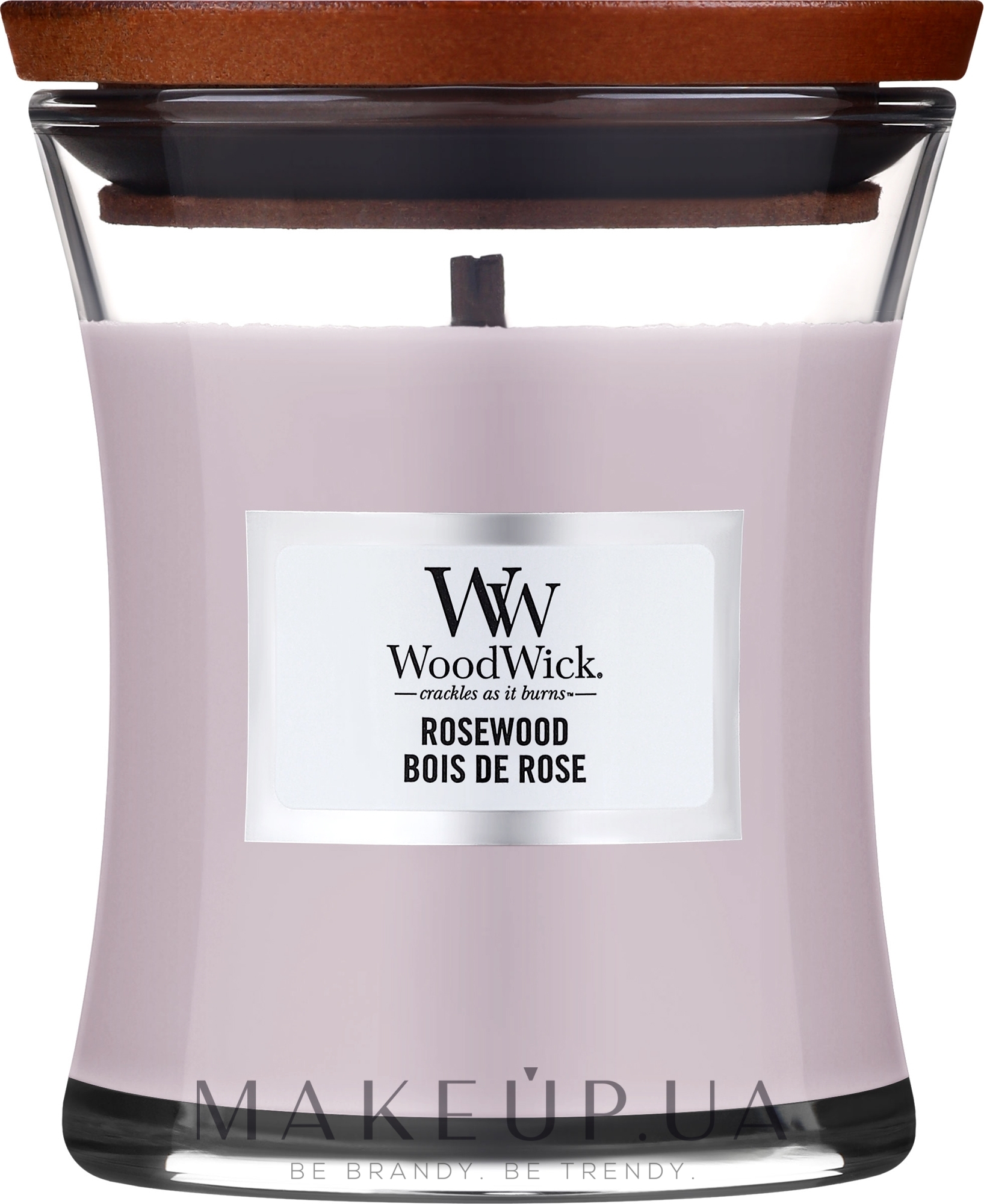 Ароматическая свеча в стакане - WoodWick Hourglass Candle Rosewood — фото 275g