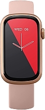 Смарт-часы, розовые, резиновый ремешок - Garett Smartwatch Action — фото N5