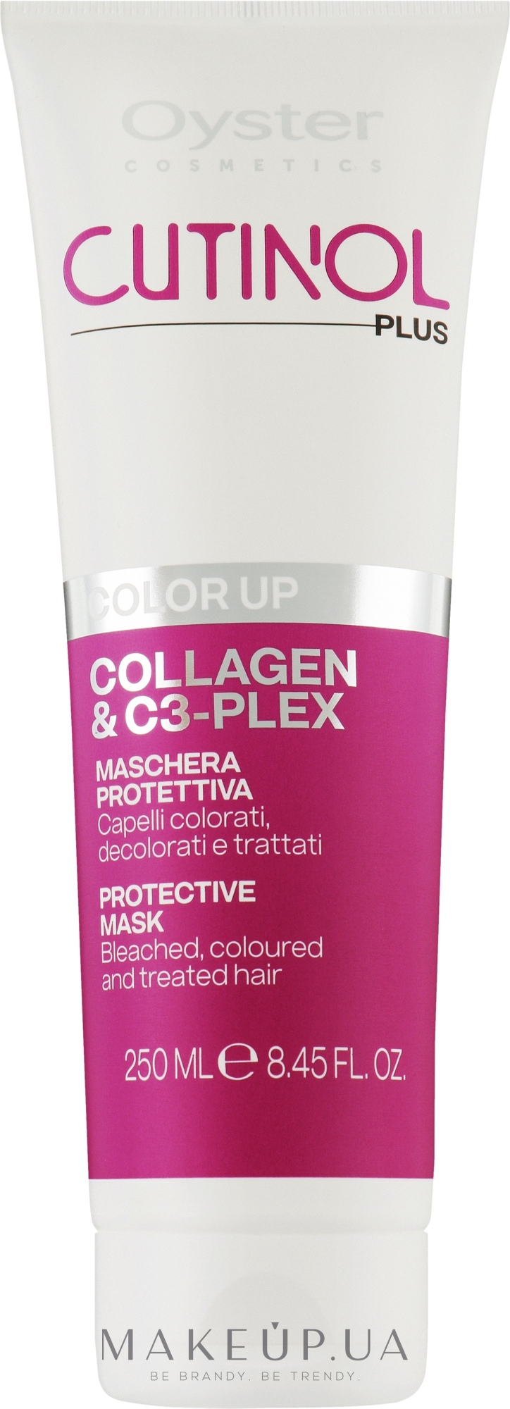 Маска для фарбованого волосся - Oyster Cutinol Plus Collagen & C3-Plex Color Up Protective Mask — фото 250ml