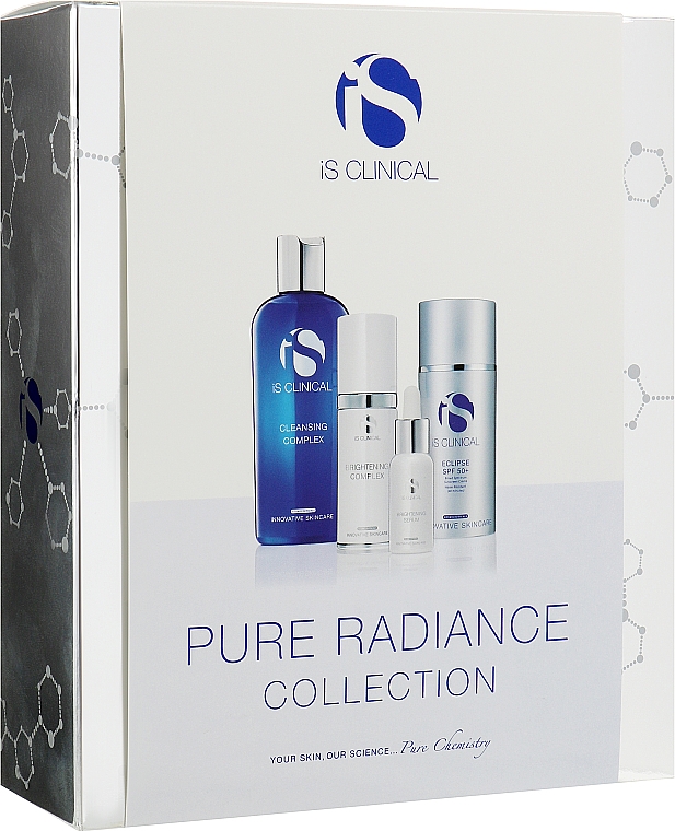Набір для освітлення шкіри - Is Clinical Pure Radiance Collection (cl/gel/180ml + serum/15ml + cr/30g + sun/cr/100g) — фото N1