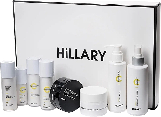 Набір для комплексного догляду за шкірою 30+ з вітаміном C, 8 продуктів - Hillary Vita C Perfect Care 30+