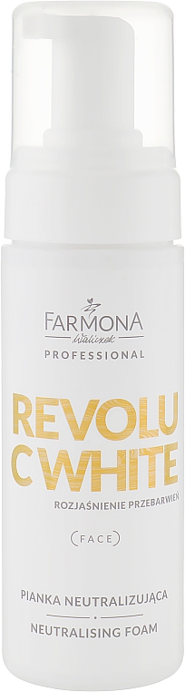 Нейтралізувальна пінка для обличчя - Farmona Professional Revolu C White Neutralising Foam — фото N1