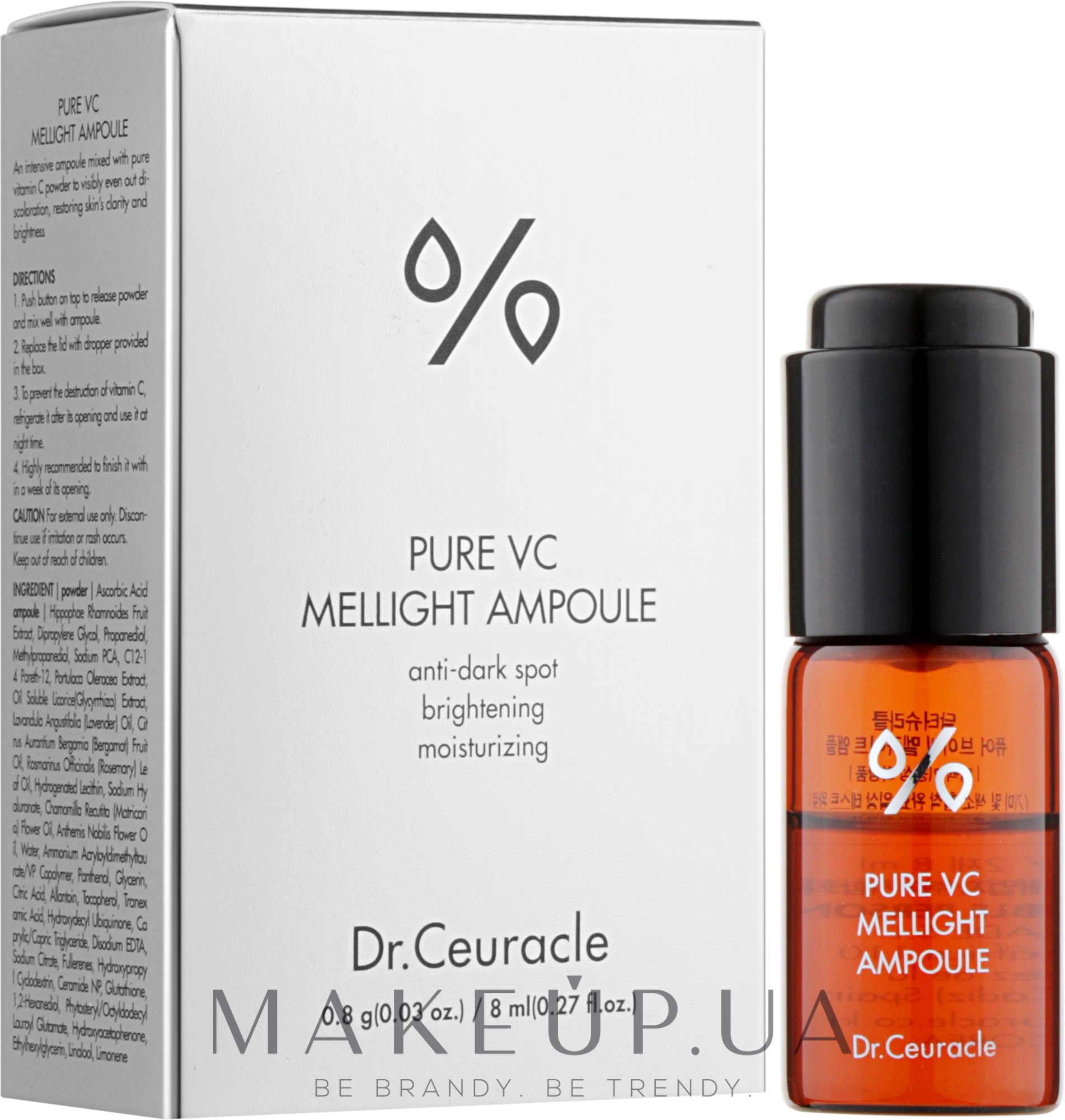 Сироватка для обличчя, з вітаміном С - Dr.Ceuracle Pure Vitamin C Mellight Ampoule — фото 8ml