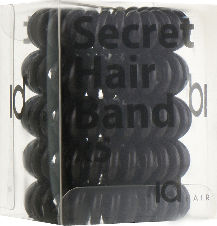 Силиконовые резинки для волос, коричневые - idHair Secret Hair Band Brown — фото N1