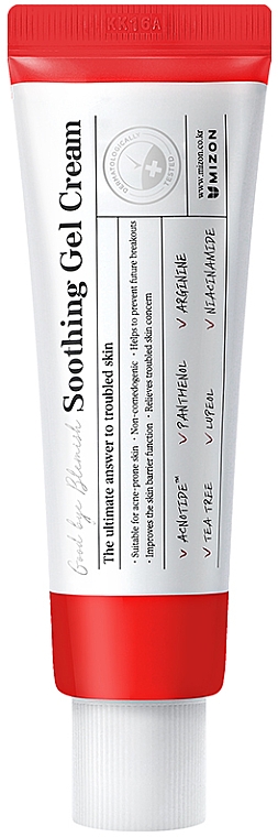 Заспокійливий гель-крем для проблемної шкіри з пептидами                 - Mizon Good Bye Blemish Soothing Gel Cream — фото N1