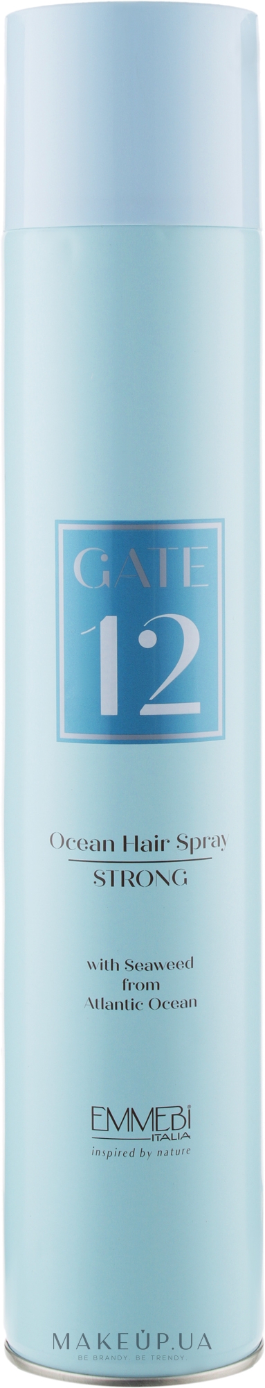 Лак для волос сильной фиксации - Emmebi Italia Gate 12 Ocean Hair Spray Strong — фото 500ml