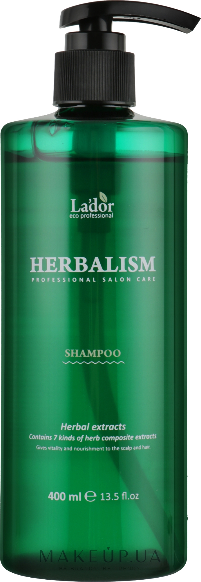 Шампунь заспокійливий з трав'яними екстрактами - La'dor Herbalism Shampoo — фото 400ml