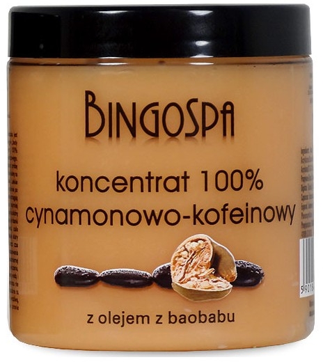Концентрат кориці та кофеїну, з екстрактом олії баобаба - BingoSpa 100% Cinnamon And Caffeine Concentrate With Baobab Oil — фото N1