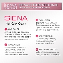 Стойкая профессиональная крем-краска для волос - jNOWA Professional Siena Chromatic Save — фото N3