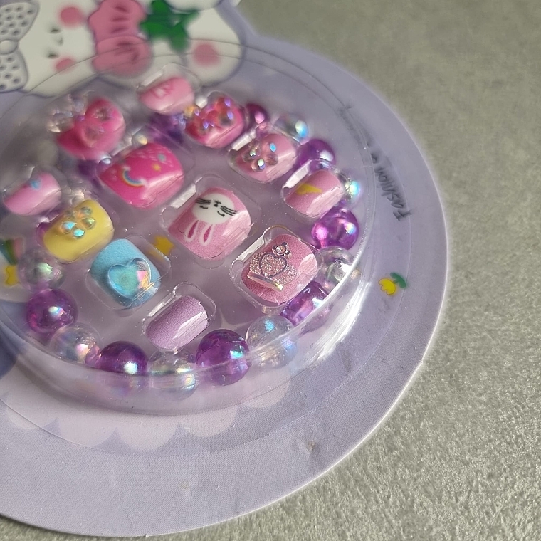 Накладные самоклеящиеся ногти для детей с браслетом, 934 - Deni Carte Tipsy Kids  — фото N6