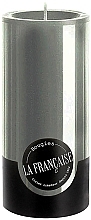 Парфумерія, косметика Свічка-циліндр, діаметр 7 см, висота 15 см - Bougies La Francaise Cylindre Candle Grey