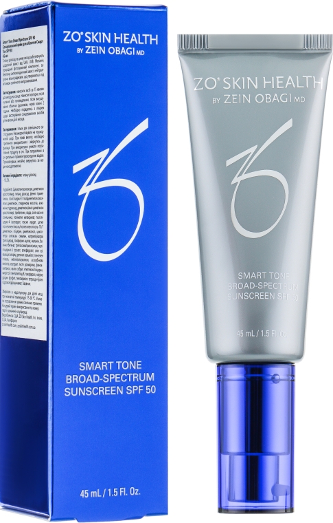 Сонцезахисний крем для обличчя - Zein Obagi Zo Skin Health Smart Tone SPF50