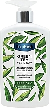 Рідке мило для рук "Зелений чай" - Aksan Deep Fresh Prebiotics Moisturising Liquid Soap Green Tea — фото N1