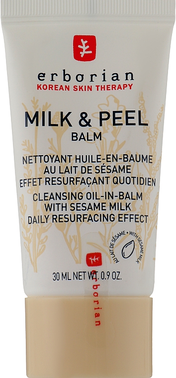 Розгладжувальний бальзам-пілінг "Кунжутне молоко" - Erborian Milk & Peel Balm — фото N1