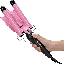 УЦІНКА Потрійна плойка хвиля, 25 см, рожева - Aimed Wave Hair Curler * — фото N2