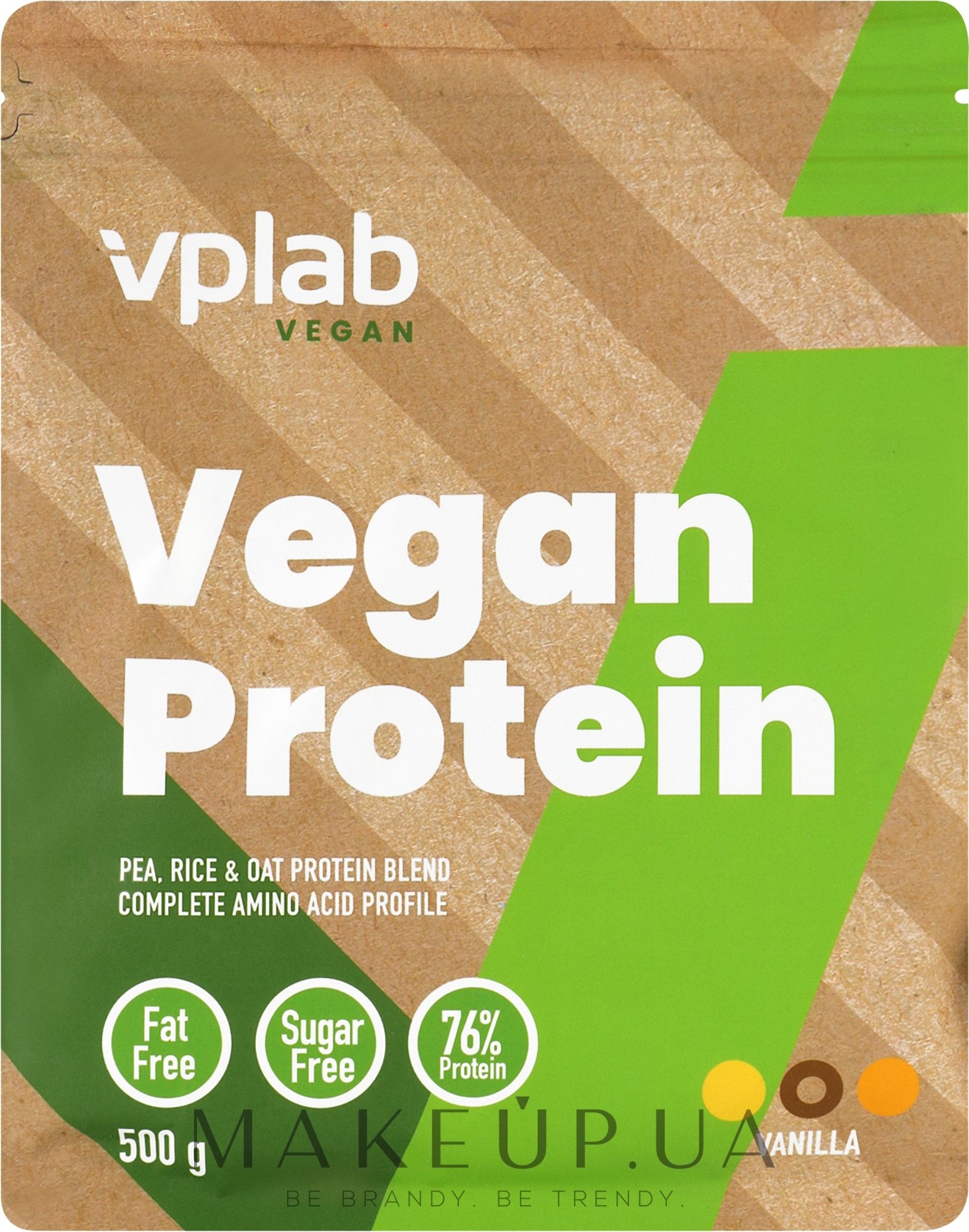 Протеин для веганов, ваниль - VPlab Vegan Protein Powder — фото 500g