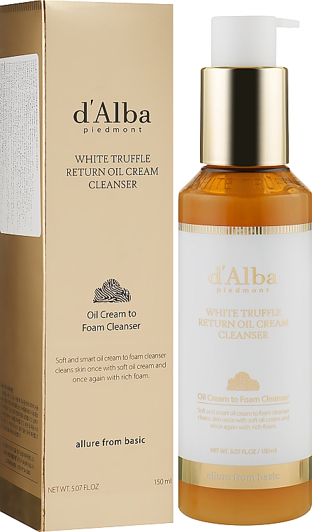 Очищувальний крем-олія для обличчя - D'Alba White Truffle Return Oil Cream Cleanser — фото N2