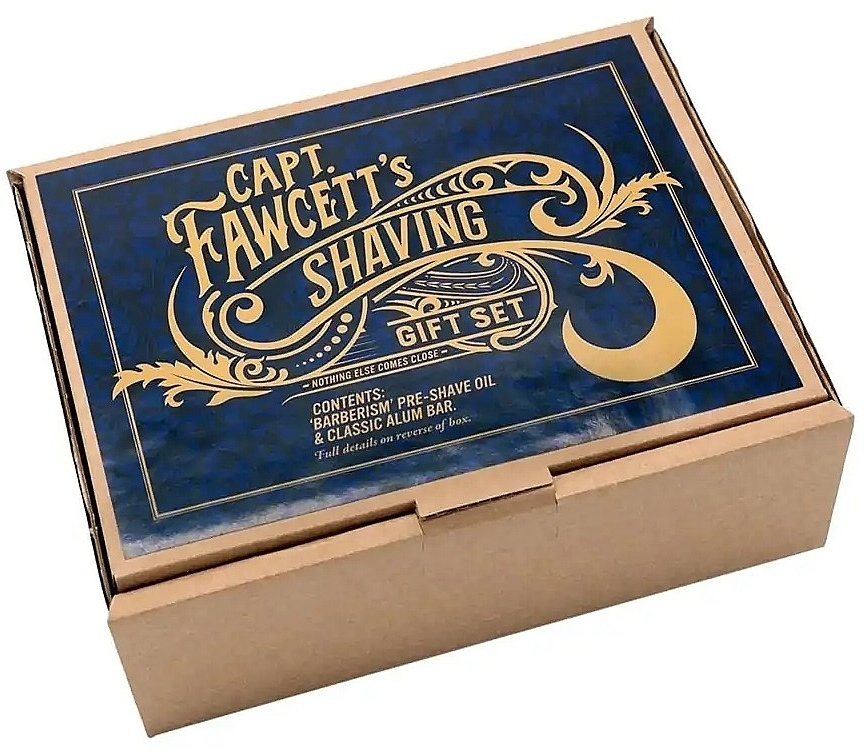 Набір - Captain Fawcett Shaving Gift Set (beard/oil/50ml + alum/bar/90g) — фото N3