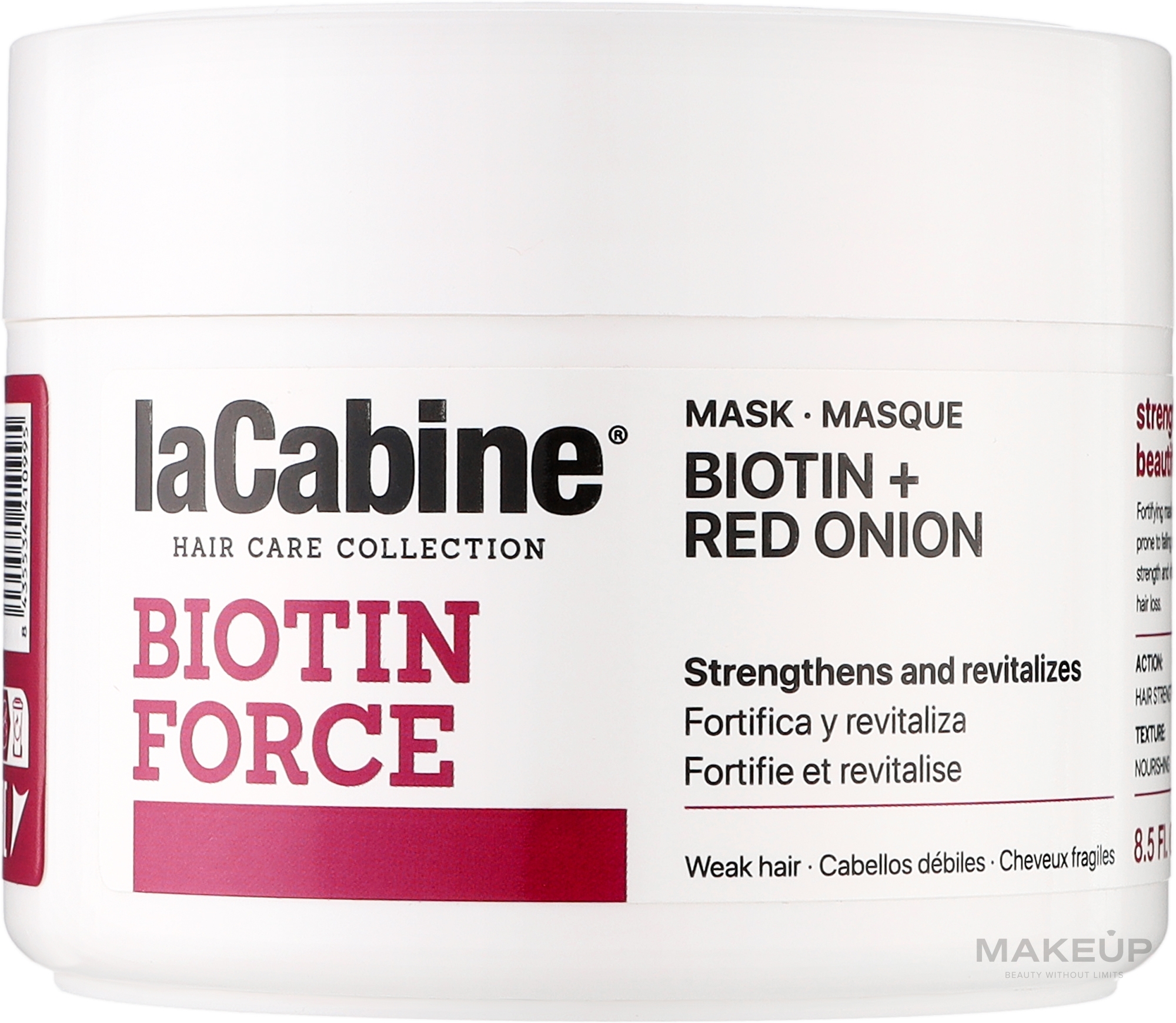 Маска проти випадіння волосся - La Cabine Biotin Force Biotin + Red Onion Mask — фото 250ml