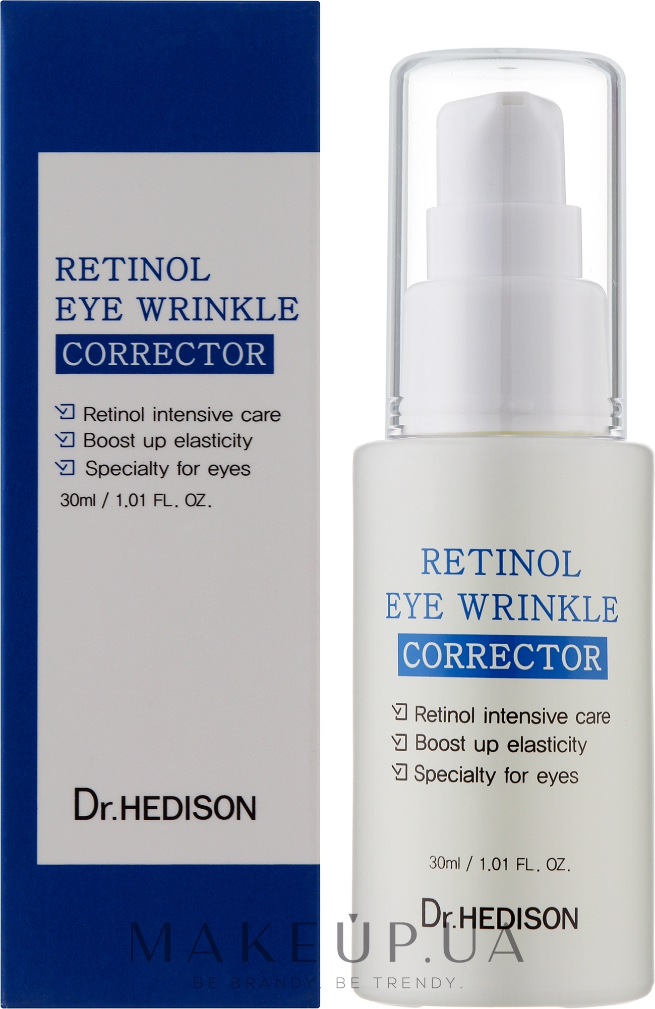 Сироватка проти зморщок навколо очей з ретинолом і пептидами - Dr.Hedison Retinol Eye Wrinkle Corrector — фото 30ml