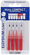 Щетка межзубная, красная, 4 шт - Elgydium Clinic Brushes Mono Compact Red 1,5mm — фото N1
