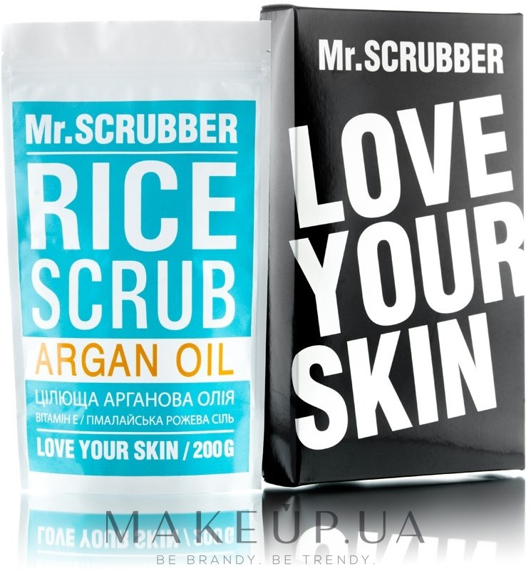 Рисовый скраб для тела с аргановым маслом - Mr.Scrubber Rice Scrub Argan Oil — фото 200g
