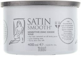 Воск банка с окисью цинка - Satin Smooth Zinc Oxide Wax — фото N1