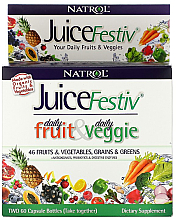 Витамины "Фрукты и овощи" - Natrol Juice Festiv — фото N1