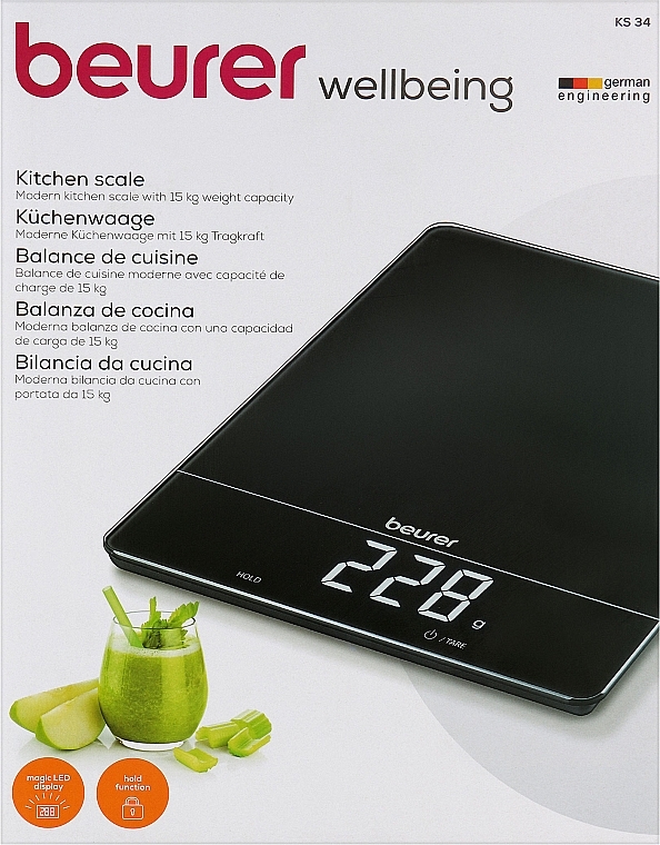 Buy Beurer Kitchen Scale XL, KS 34 on