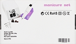 Фрезер для манікюру Lina Mercedes 20000, 12W/20000 об, білий - Nail Drill — фото N8