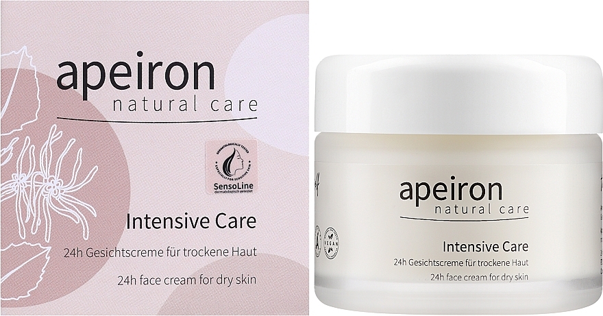 Крем для обличчя - Apeiron Intensive Care 24h Face Cream — фото N2