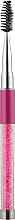 Пензлик-ручка для брів і вій, малиновий - King Rose — фото N1