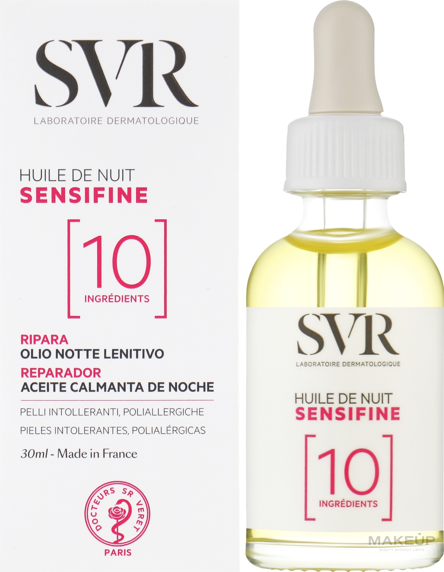 УЦІНКА Заспокійлива нічна олія для обличчя - SVR Sensifine Night Oil * — фото 30ml