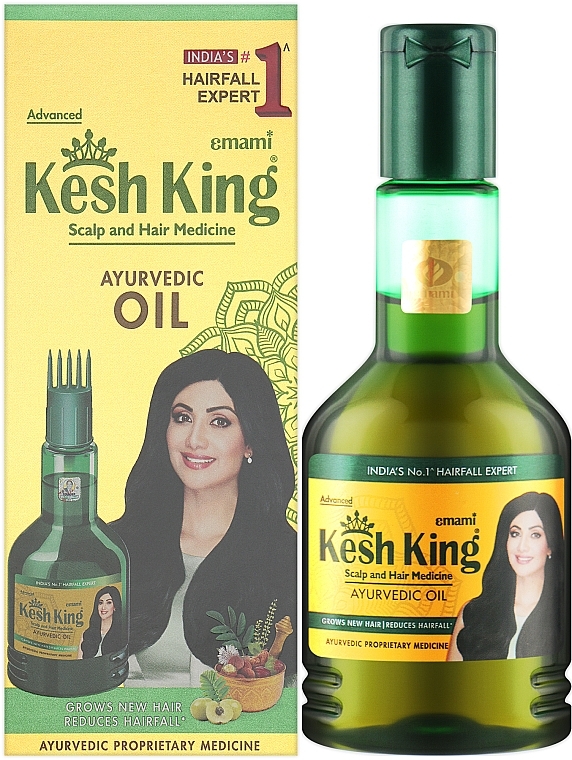 Аюрведическое масло для кожи головы и волос - Kesh King — фото N2