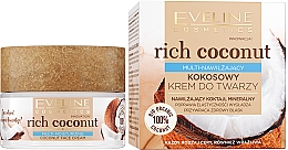 Парфумерія, косметика Зволожувальний крем для обличчя з кокосом - Eveline Cosmetics Rich Coconut Face Cream *