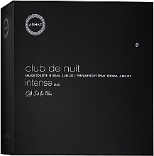 Armaf Club De Nuit Intense Man - Набор (edt/105ml + deo/spray/200ml) — фото N1