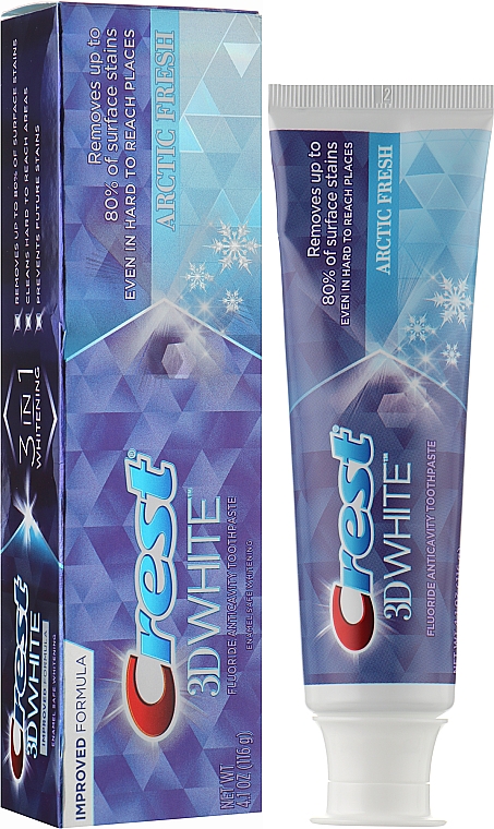 Отбеливающая зубная паста - Crest 3D White Arctic Fresh Icy Cool Mint — фото N8