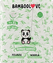 Бамбуковые подгузники, XL (12-18 кг), 20 шт. - Bamboolove — фото N1