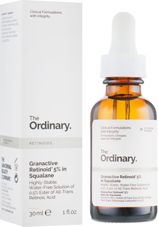 Скваланова емульсія-олія - The Ordinary Granactive Retinoid 5% in Squalane