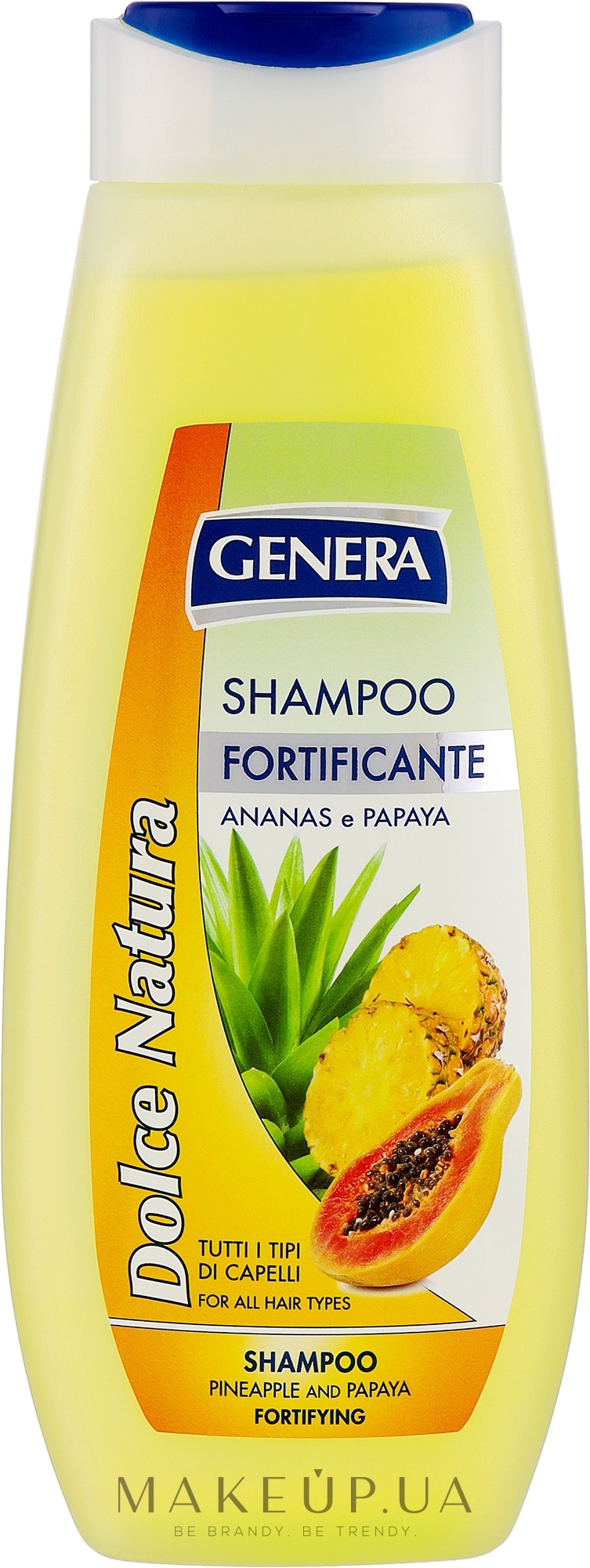 Укрепляющий шампунь для волос "Ананас и Папайя" - Genera Dolce Natura Shampoo  — фото 500ml