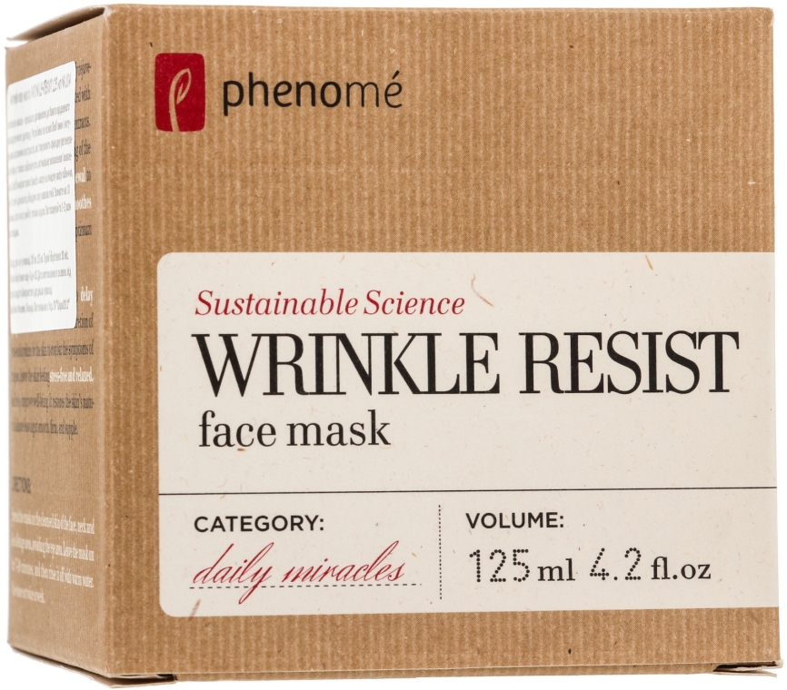Антивозрастная маска - Phenome Wrinkle Resist Face Mask — фото N2