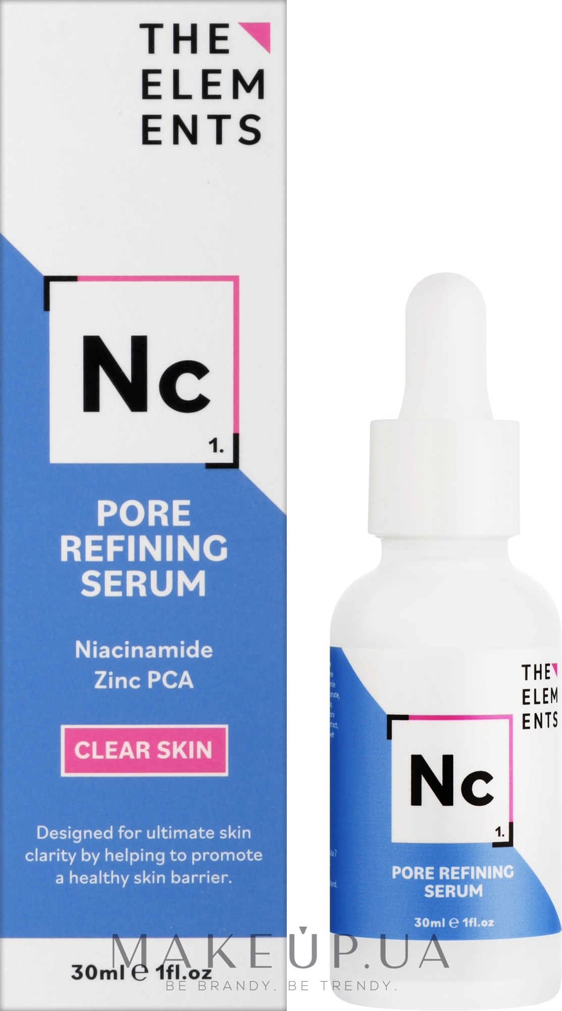 Очищувальна сироватка з ніацинамідом та цинком - The Elements Pore Refining Serum — фото 30ml