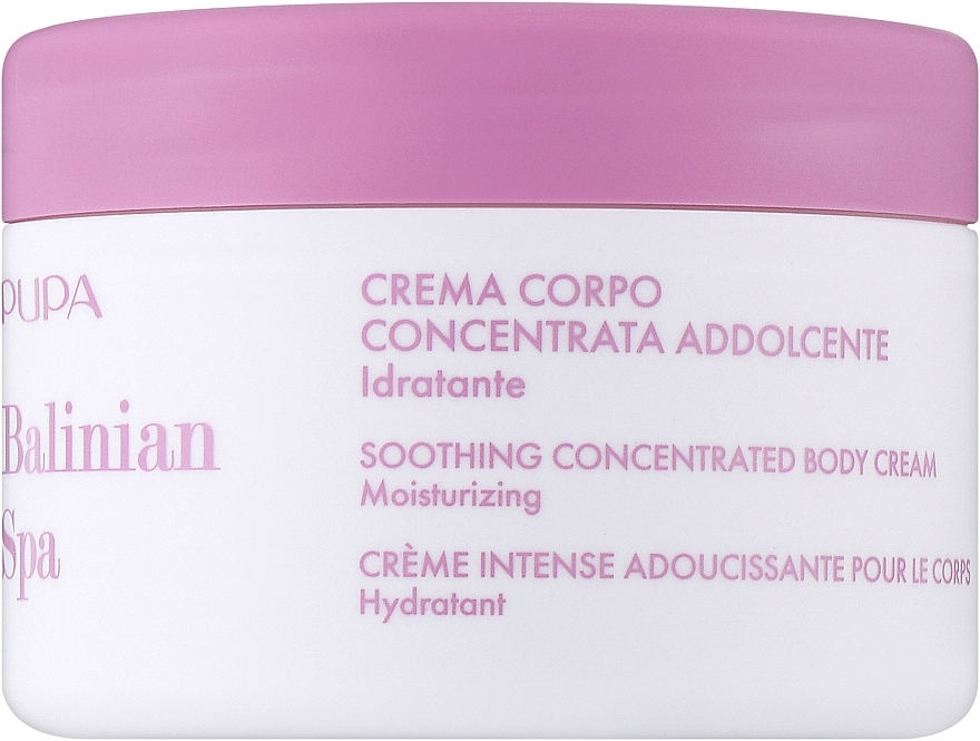 Смягчающий крем для тела - Pupa Balinian Spa Soothing Concentrated Body Cream Moisturizing — фото N1