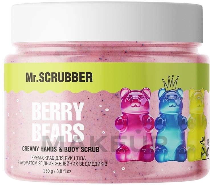 Крем-скраб для рук і тіла з ароматом ягідних желейних ведмедиків - Mr.Scrubber Berry Bears — фото 250g