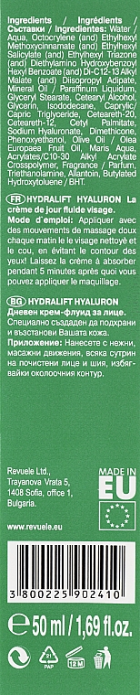 Денний крем-флюїд для обличчя - Revuele Hydralift Hyaluron Day Cream Fluid SPF 15 — фото N3